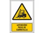 Syssa Señal de Advertencia Atencion! Paso de Carretilla en PVC 245x345 mm