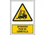 Syssa Señal de Advertencia Atencion! Paso de Carretilla en PVC 245x345 mm