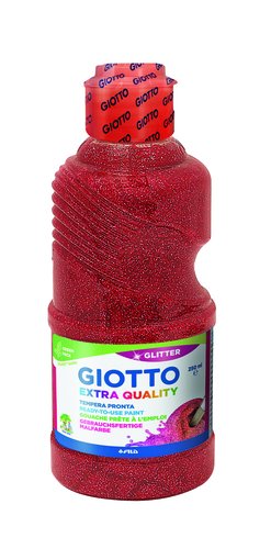 Tempera Giotto Liquida Glitter 250 Ml (Botella) Rojo Tempera Giotto Liquida Glitter 250 Ml (Botella) Rojo