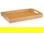Kinvara Bandeja Bambú con Asas 43.7x29.5x5.5 cm Marrón (Set de 6)