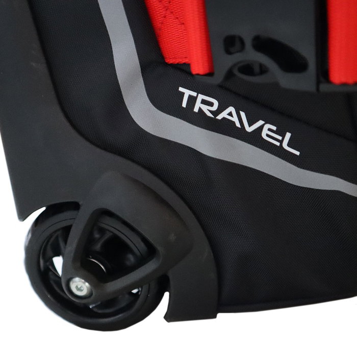 Sparco S016438MRRS Mochila de Viaje Negro-Rojo Grande 142 Litros Estilo Martini Racing