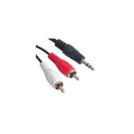 Nanocable Cable Audio Estéreo AUX Jack 3.5mm Macho a 2x RCA Macho, 10 Metros, Negro
