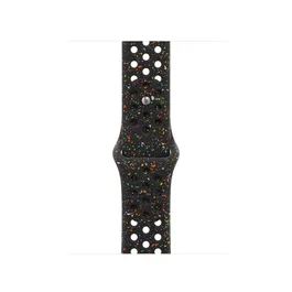 Apple Correa Nike Sport Band MGAE4ZM/A para Apple Watch (38mm, 40mm, 41mm, 42mm) - Negro Medianoche, Tamaño S/M, Material Fluoroelastómero y Aluminio