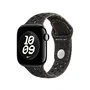 Apple Correa Nike Sport Band MGAE4ZM/A para Apple Watch (38mm, 40mm, 41mm, 42mm) - Negro Medianoche, Tamaño S/M, Material Fluoroelastómero y Aluminio
