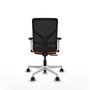 PIQUERAS Y CRESPO Silla de oficina Motilla con mecanismo Sincro/Traslack, Naranja y Negro