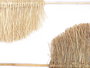 Giftdecor Hoja Palma Mediana Fibra Natural Rattan Bambu 2 Colores Surtidos Beige Marron 100x29x1 cm (Set de 24)