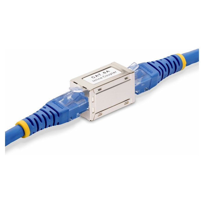 StarTech Acoplador RJ45 Blindado Cat6a Hembra-Hembra Plata