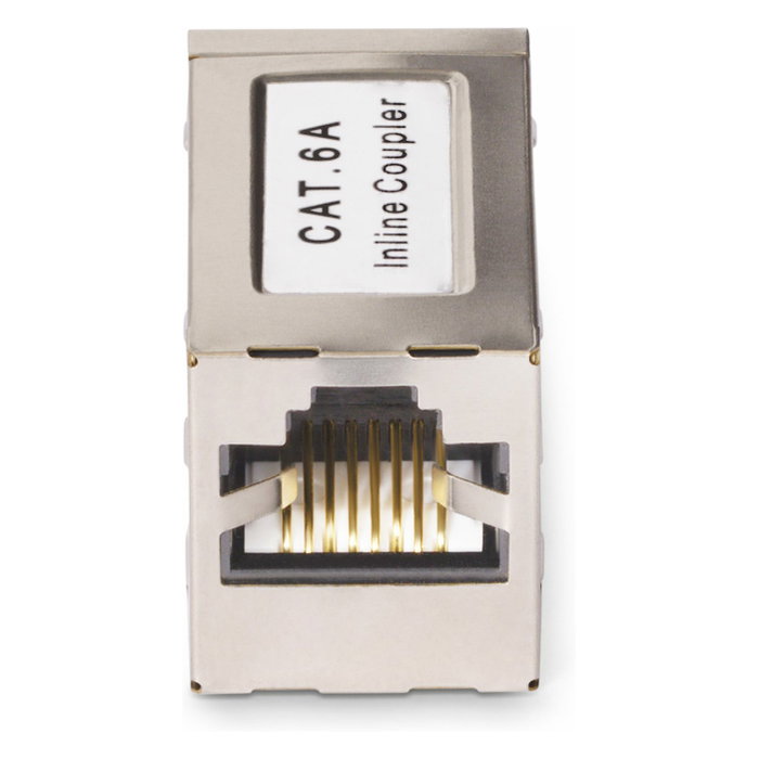 StarTech Acoplador RJ45 Blindado Cat6a Hembra-Hembra Plata