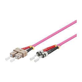 GoodConnections Alcasa LW-805TC4 Cable de fibra óptica OM4 ST a SC de 5 m