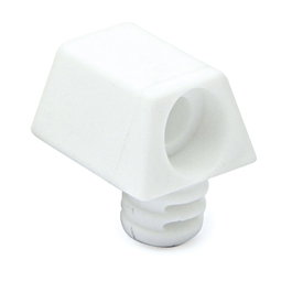 HERRAJES ALK Ensamble Escuadra Nylon Trapez Montaje Directo Blanco Mate 2m