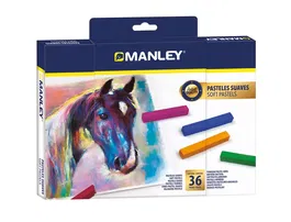 Manley Lápices Pastel Suaves Caja de 36 Unidades Colores Surtidos