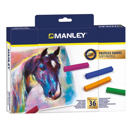Manley Lápices Pastel Suaves de 36 Colores Surtidos