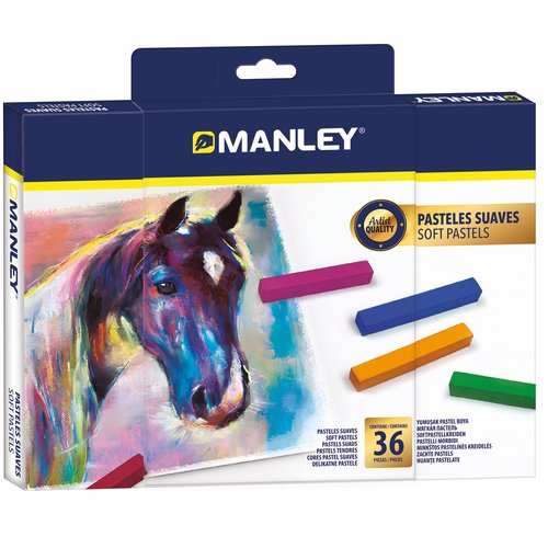 Manley Lápices Pastel Suaves de 36 Colores Surtidos