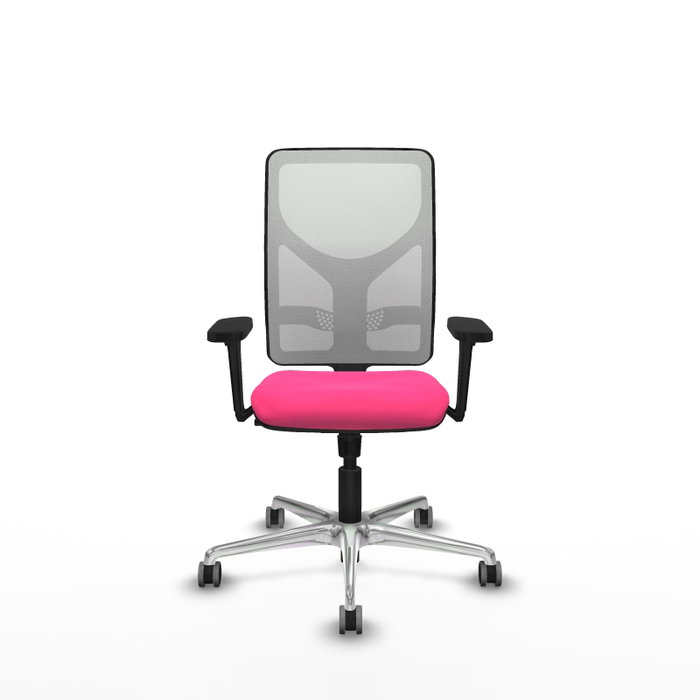 PIQUERAS Y CRESPO Silla de oficina Motilla Rosa y Blanco con mecanismo Sincro PIQUERAS Y CRESPO Silla de oficina Motilla Rosa y Blanco con mecanismo Sincro