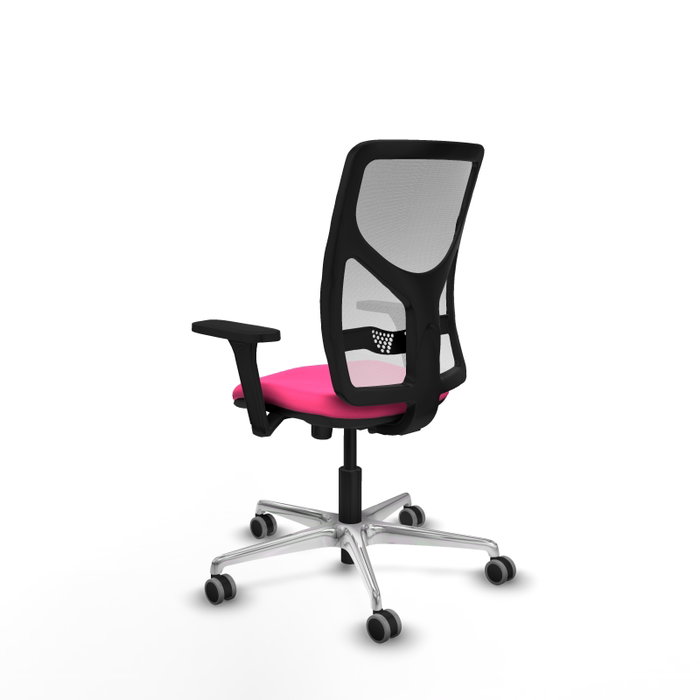 PIQUERAS Y CRESPO Silla de oficina Motilla Rosa y Blanco con mecanismo Sincro PIQUERAS Y CRESPO Silla de oficina Motilla Rosa y Blanco con mecanismo Sincro