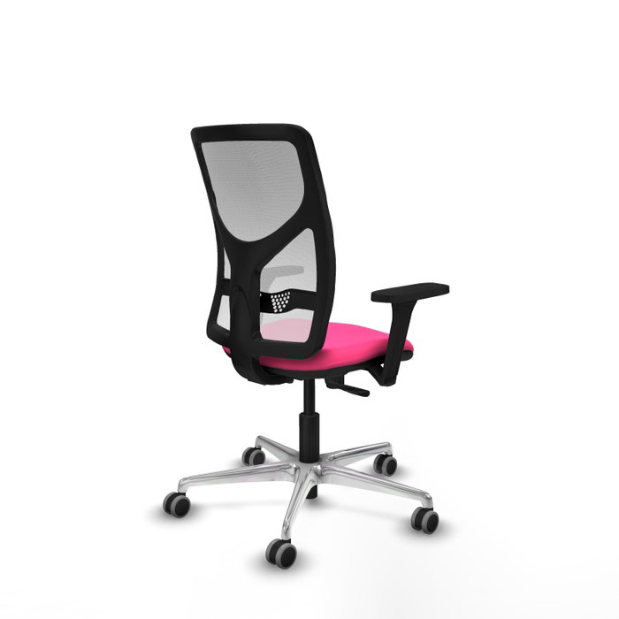 PIQUERAS Y CRESPO Silla de oficina Motilla Rosa y Blanco con mecanismo Sincro PIQUERAS Y CRESPO Silla de oficina Motilla Rosa y Blanco con mecanismo Sincro
