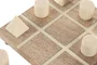 DKD Home Decor Set de Juego Tic Tac Toe de Mango y Resina 15x15x4,5 cm de 2 Piezas