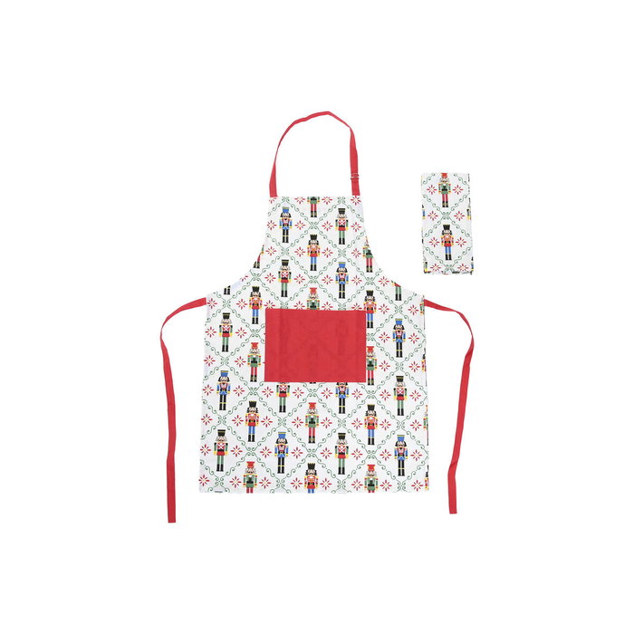 DKD Home Decor Set de 2 Delantales Cascanueces Rojo DKD Home Decor Set de 2 Delantales Cascanueces Rojo