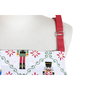 DKD Home Decor Set de 2 Delantales Cascanueces Rojo