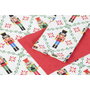 DKD Home Decor Set de 2 Delantales Cascanueces Rojo