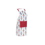 DKD Home Decor Set de 2 Delantales Cascanueces Rojo