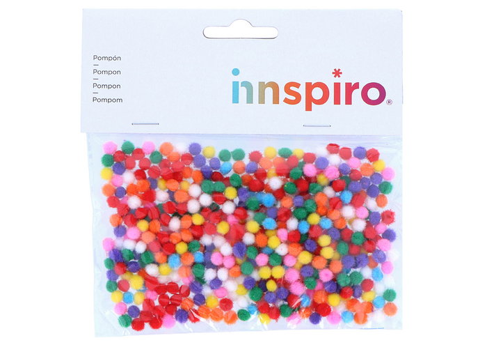 Innspiro Pompones MINI polipropileno mix 5mm 500u