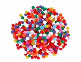 Innspiro Pompones MINI polipropileno mix 5mm 500u