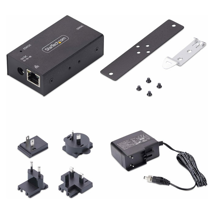 StarTech.com Adaptador Serie a Ethernet I13-SERIAL-ETHERNET Negro