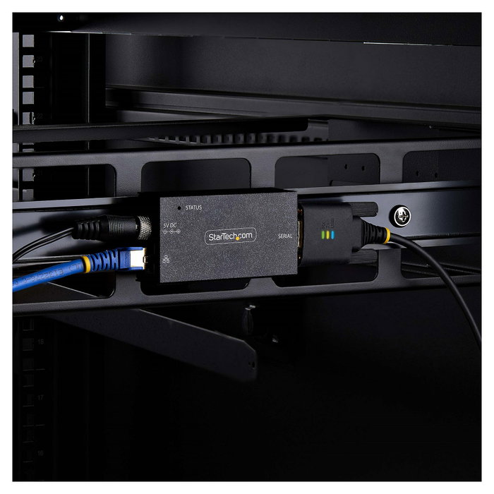 StarTech.com Adaptador Serie a Ethernet I13-SERIAL-ETHERNET Negro