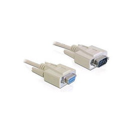 DeLOCK Cable RS-232 Serial Sub-D9, 10m, Beige