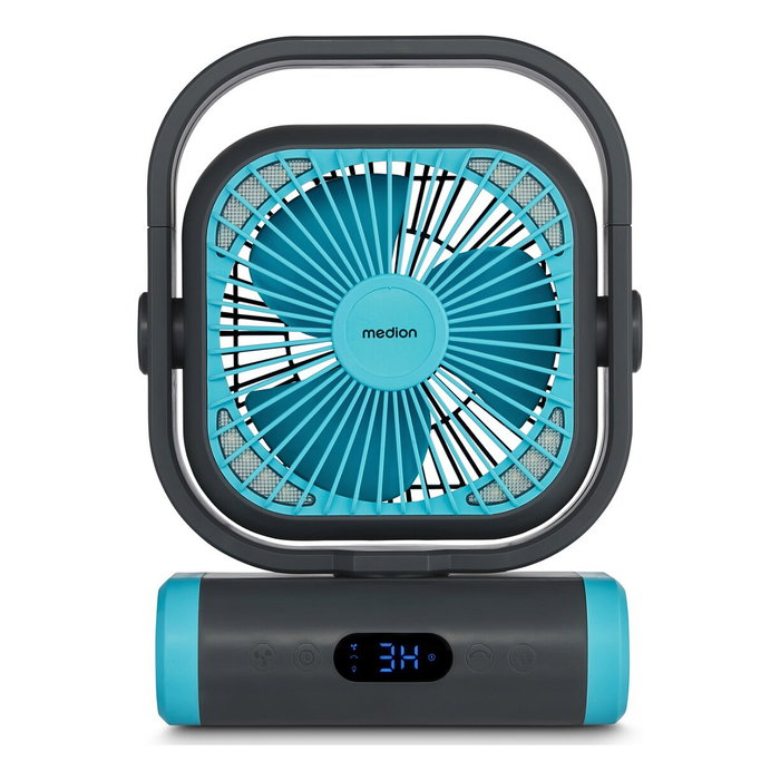 Medion LIFE Camping Ventilator E10 TF (MD 12065) Gris/Azul