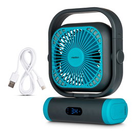 Medion LIFE Camping Ventilator E10 TF (MD 12065) Gris/Azul