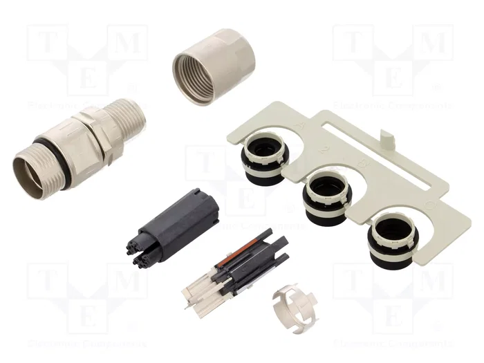 HARTING Conector M12 macho 8 pines Slim recto HARTING Conector M12 macho 8 pines Slim recto