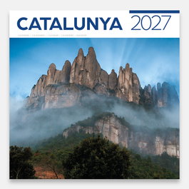 TRIANGLE POSTALS Calendario de pared 2027 Catalunya 30x30 cm