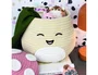 Wondee Caja de Almacenamiento Tejida Squishmallows Malcolm the Mushroom para Organizar Colección - 21.8 cm de Altura