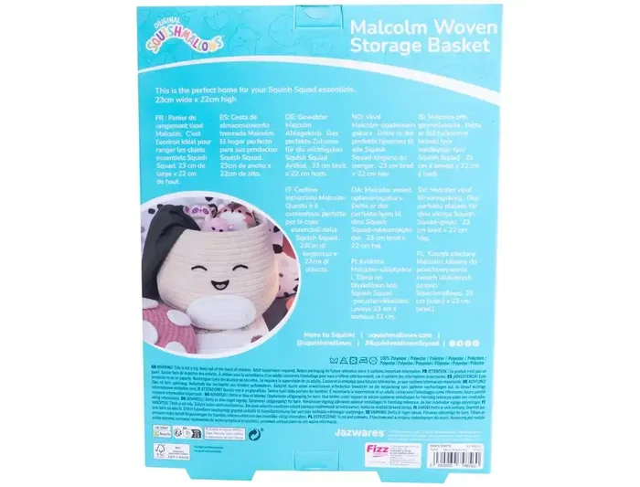 Wondee Caja de Almacenamiento Tejida Squishmallows Malcolm the Mushroom para Organizar Colección - 21.8 cm de Altura Wondee Caja de Almacenamiento Tejida Squishmallows Malcolm the Mushroom para Organizar Colección - 21.8 cm de Altura