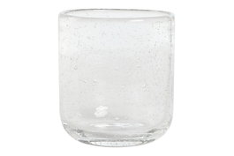 DKD Home Decor Set de 6 Vasos de Cristal Burbujas 320ml Transparente