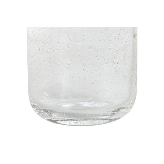 DKD Home Decor Set de 6 Vasos de Cristal Burbujas 320ml Transparente