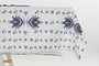 DKD Home Decor Mantel Tradicional Azul Blanco Set de 5 Unidades 150 x 150 cm