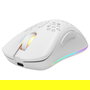 Deltaco GAM-120-W Ratón Gaming Inalámbrico y Alámbrico RGB Blanco, 4800 DPI, 7 Botones, Ergonomico para Mano Derecha, Bluetooth + USB Tipo-A, 1 ms