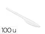 Blanca Cuchillo de plástico blanco reutilizable paquete de 100 unidades