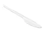 Blanca Cuchillo de plástico blanco reutilizable paquete de 100 unidades