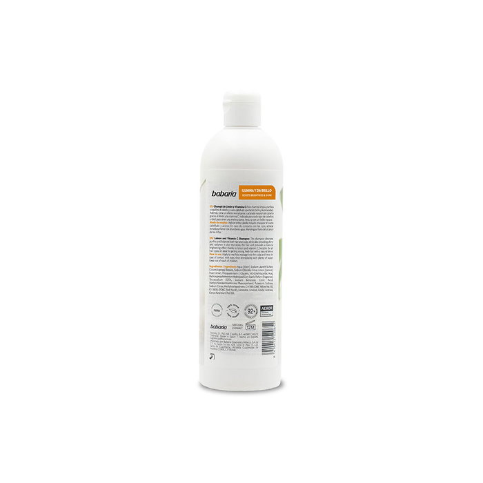Babaria Champú Iluminador y Brillo Lemon & Vitamin C 380 ml