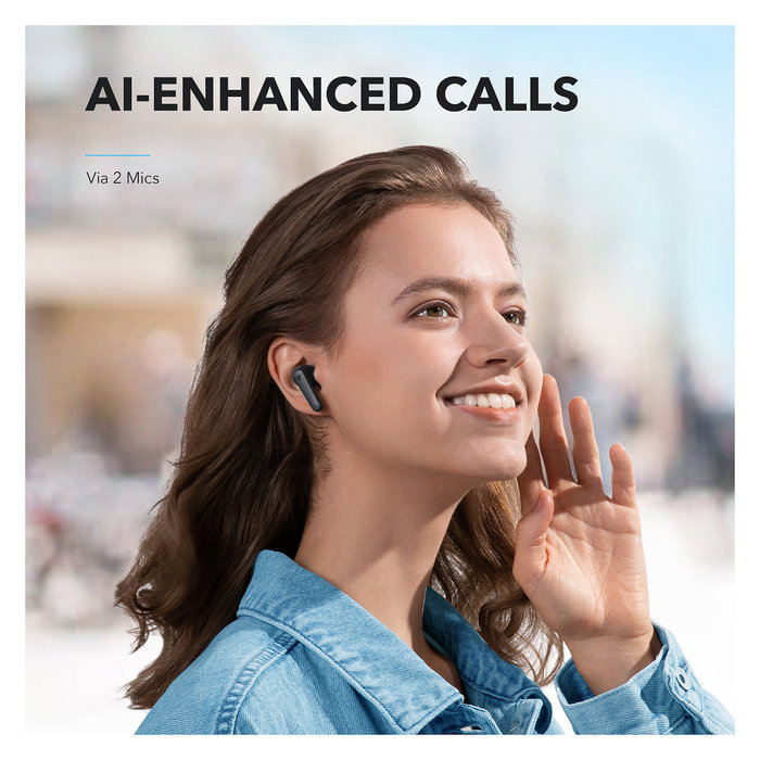 Anker Soundcore R50i Auriculares True Wireless Negros Resistentes al Agua IPX5 con Bluetooth 5.3 y 30h de Autonomía Anker Soundcore R50i Auriculares True Wireless Negros Resistentes al Agua IPX5 con Bluetooth 5.3 y 30h de Autonomía