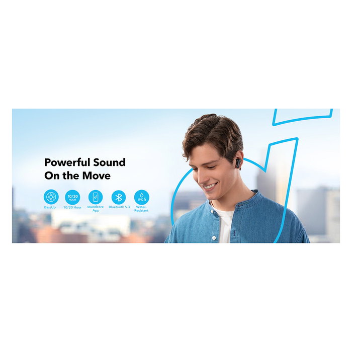 Anker Soundcore R50i Auriculares True Wireless Negros Resistentes al Agua IPX5 con Bluetooth 5.3 y 30h de Autonomía Anker Soundcore R50i Auriculares True Wireless Negros Resistentes al Agua IPX5 con Bluetooth 5.3 y 30h de Autonomía