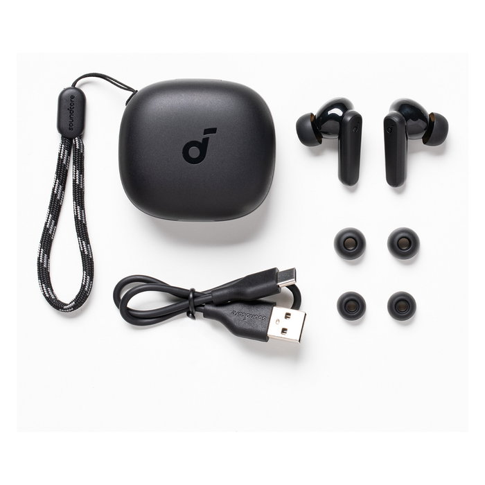 Anker Soundcore R50i Auriculares True Wireless Negros Resistentes al Agua IPX5 con Bluetooth 5.3 y 30h de Autonomía Anker Soundcore R50i Auriculares True Wireless Negros Resistentes al Agua IPX5 con Bluetooth 5.3 y 30h de Autonomía
