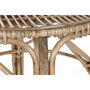 DKD Home Decor Mesa de Mimbre Natural 59x59x108