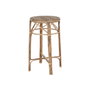 DKD Home Decor Mesa de Mimbre Natural 59x59x108