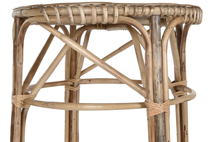 DKD Home Decor Mesa Balines Natural Mimbre 59 x 108 x 59 cm