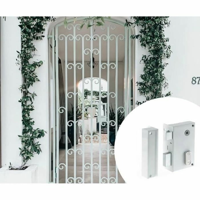 Yale Cerradura YAV37G Aplique Seguidor Vertical Izquierdo Blanco